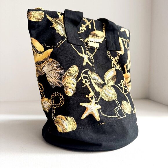 Jim Thompson Seashell Print Canvas Beach Bag - Picture 4 of 8